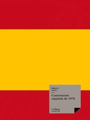 cover image of Constitución de España